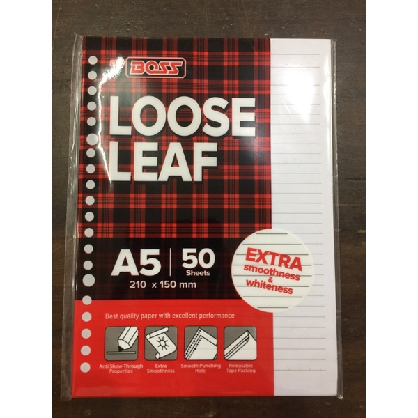 

loose leaf a5 50