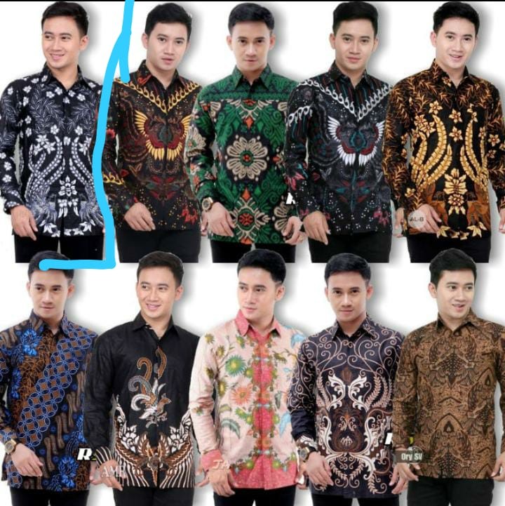 Size M L Xl Xxl Xxxl Bswart Batik Hrb026 Kenongo Hem Pendek Padi Pekalongan M L Xl Batik Pria Murahl