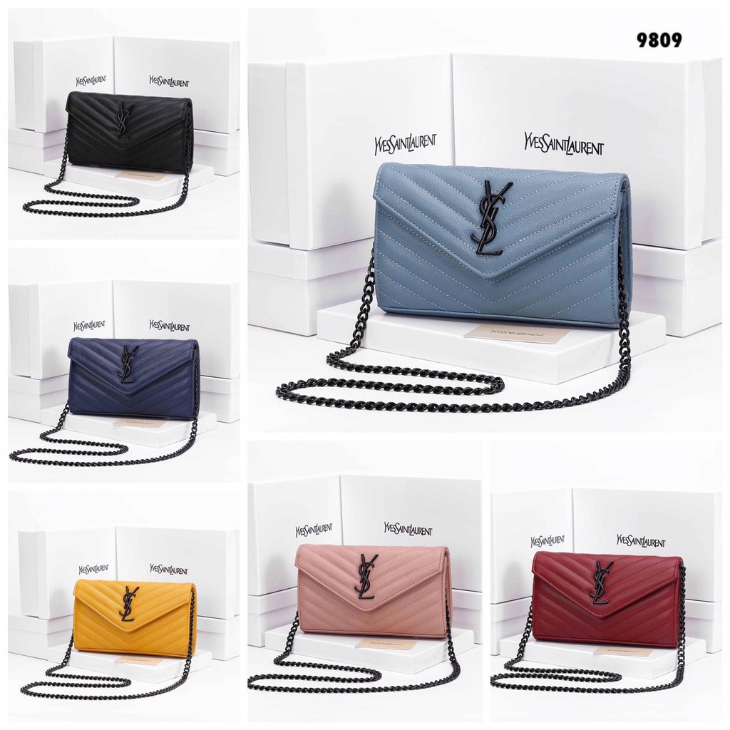 TAS WANITA-TAS IMPORT-  Chain Monogram Caviar BHW 9809