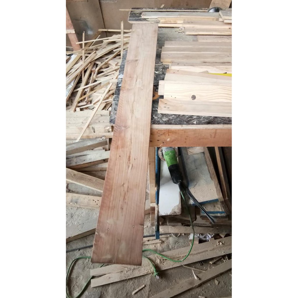 Terlaris Papan Kayu Jati Belanda Sudah Di Amplas 120X14X2Cm New