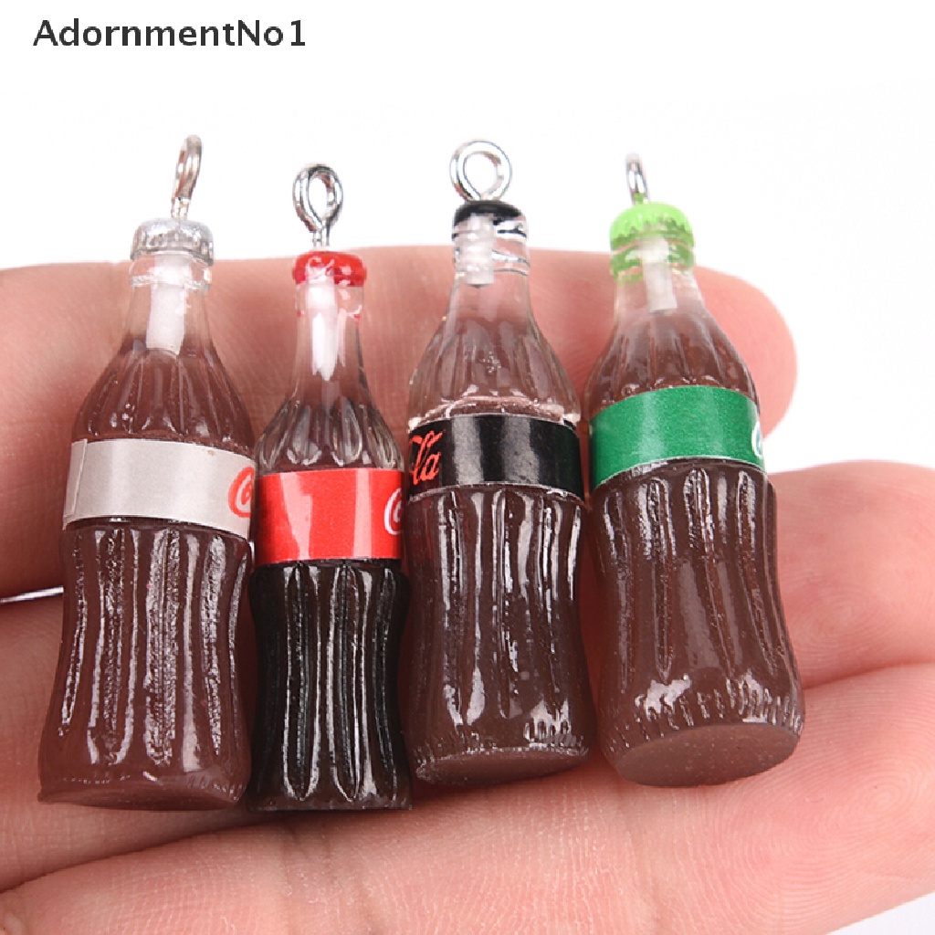 (AdornmentNo1) 10pcs / Set Gantungan Kunci Bentuk Botol Bahan Resin Untuk Dekorasi DIY