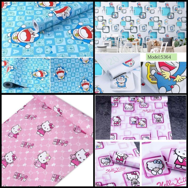 WALLPAPER STIKER DINDING PERMETER KAMAR MOTIF KARTUN