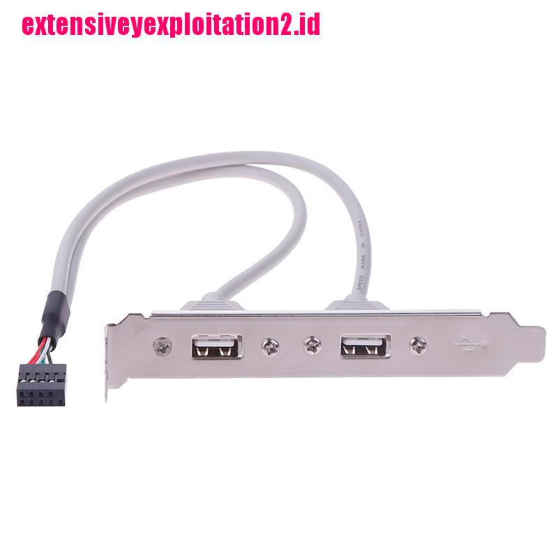 &lt; E2id &amp; &gt; 1Pc Bracket Adapter Expansion Panel Belakang 2 Port USB 2.0