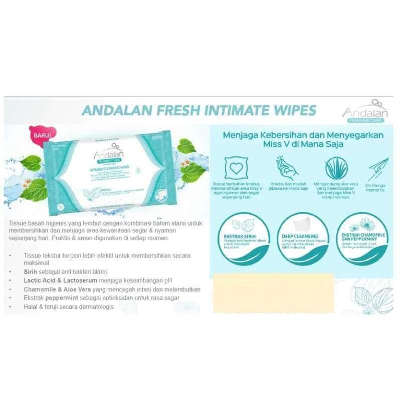 Andalan Feminine Care Intimate Wipes / Intimate Cleansing Wipes 10s