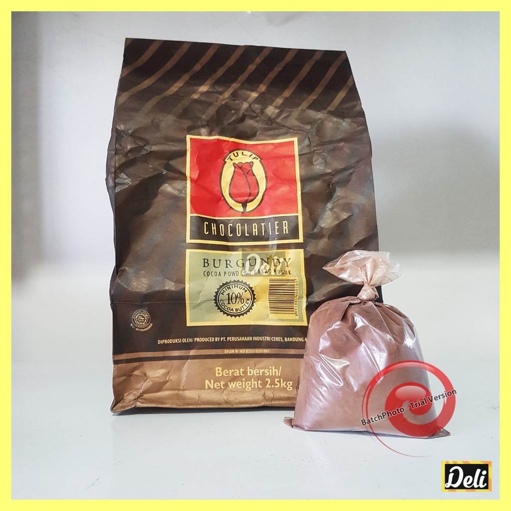 

Burgundy Tulip Cocoa Powder Coklat Kakao Bubuk Repack Timbangan (100gr, 250gr)