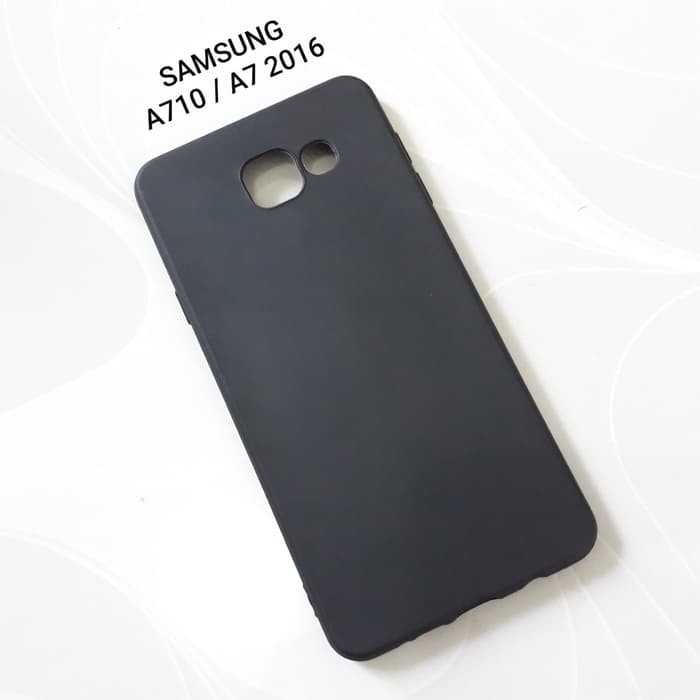 Case HP Black Matte Soft Samsung Galaxy A7 2016 A710 CasinG Kondom