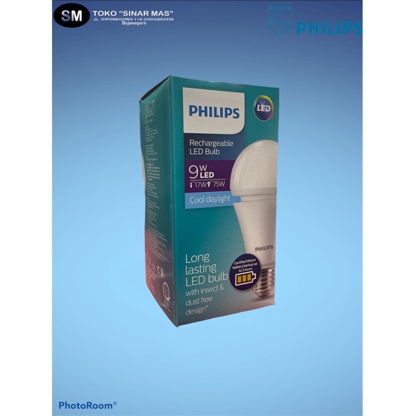 Philips Led emergency bulb 9w Rechargeable