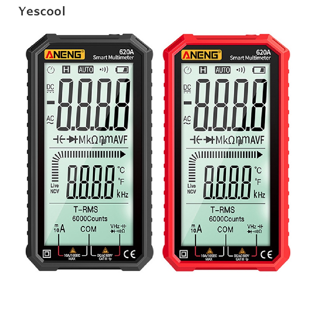 Yescool ANENG 620A Multimeter Digital 6000 Counts True Capacitance Meter