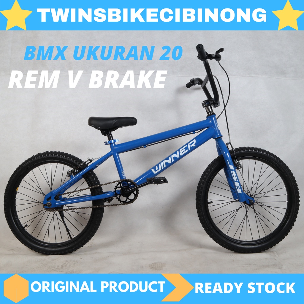 Sepeda Bmx 20 Winner Rem V Brake-Biru