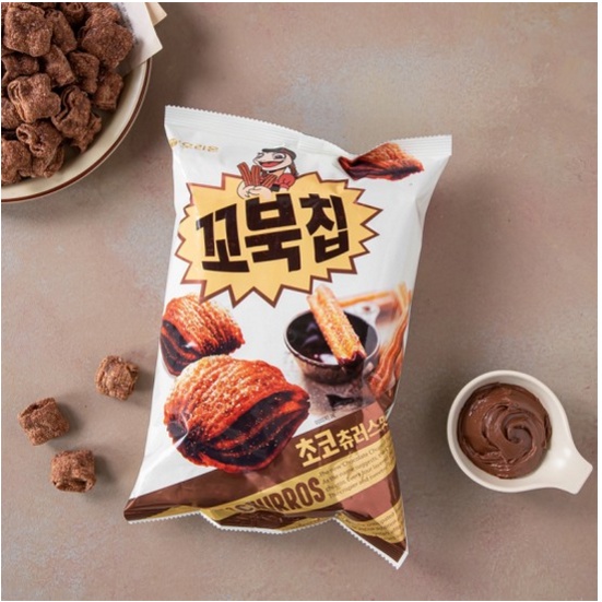 Korean Snack - ORION Turtle Choco Churros / Kkobuk Chips 55 Gram - ORI 100%