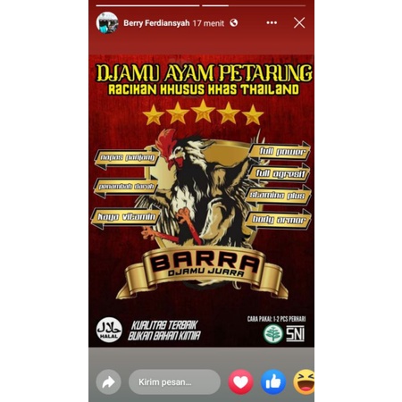 Jamu Ayam Satuan/Butir