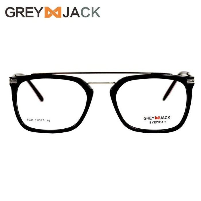 

Grey Jack Frame Kacamata Titanium Metal Fashion Free Lensa anti radiasi 5031