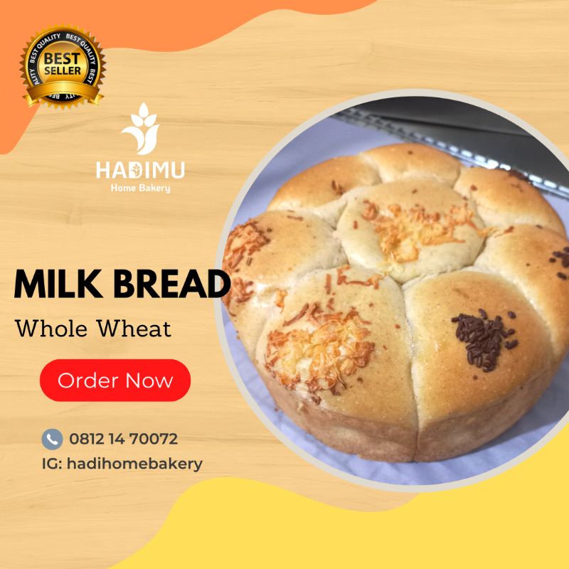 

Milk Bread - Roti Jepang - Roti Korea - Rendah Kalori - Kaya Serat - Sehat - Roti Diet
