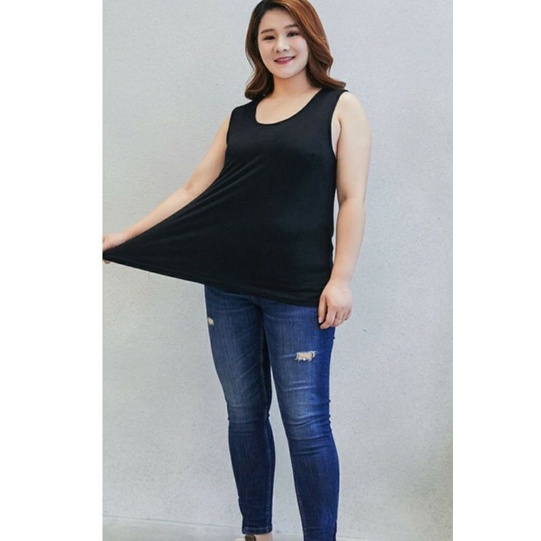 LOTUS FASHION/Tanktop jumbo XXL- tangtop jumbo tali besar - singlet jumbo#singletpremium-2
