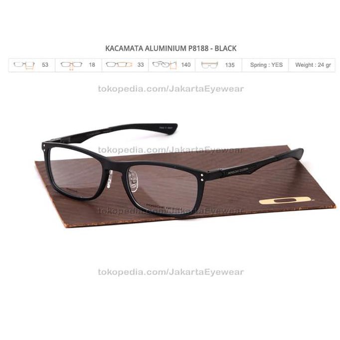 Kualitas Terbaik PORSCHE DESIGN P8188 - BLACK + Lensa 1.67 Photochromic gray MURAH
