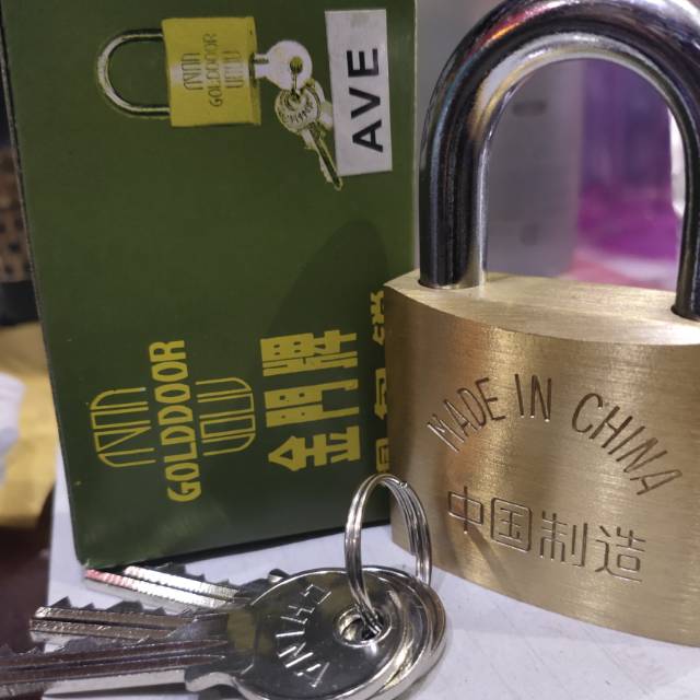 TERLARISS GEMBOK KUNINGAN ASLI 60MM GOLDDOOR/GOLDDOOR 60MM. GEMBOK ASLI KUNINGAN. GEMBOK KUNINGAN 60