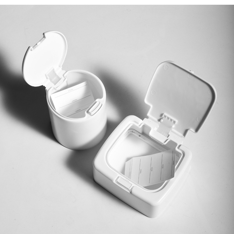 Kotak Penyimpanan Perhiasan Mini Multifungsi Bahan Katun Warna Putih Anti Debu Untuk Rumah / Kantor