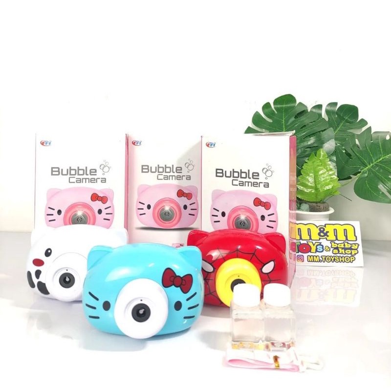 [READY STOK] MAINAN ANAK BUBBLE KAMERA BUBBLE CAMERA ELEKTRIK BUBLE SABUN KARAKTER