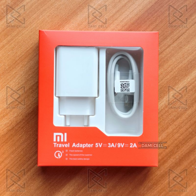 Charger Xiaomi Original 100% USB Type-C 3A Fast Charging 18W