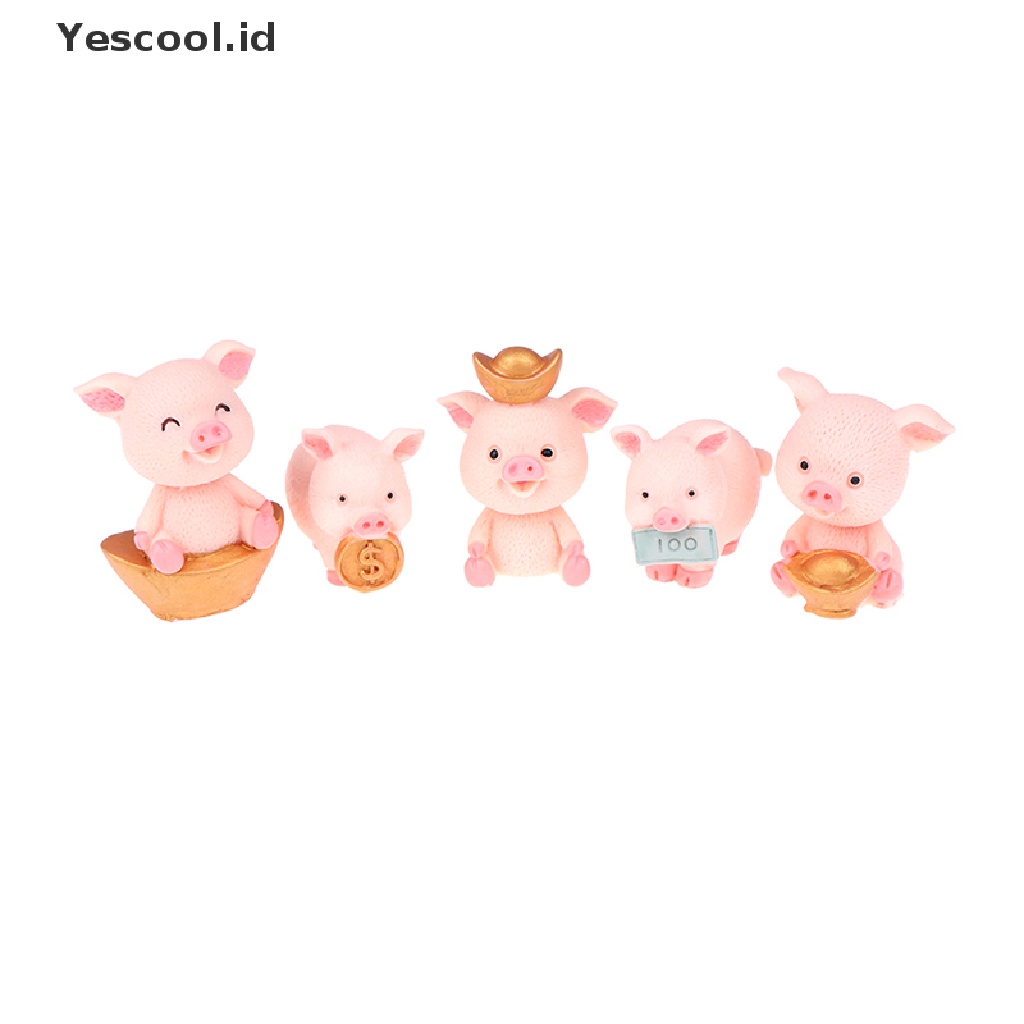 (Yescool) Miniatur Babi Fortune Untuk Dekorasi Rumah Boneka