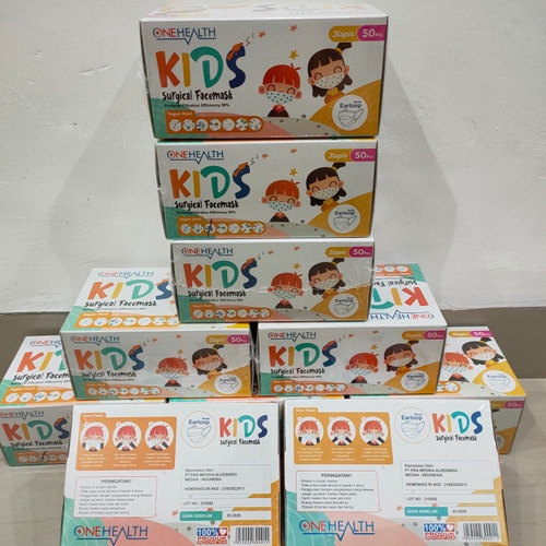 Masker Medis Anak (Kids) 50 pcs OneHealth BFE 99%