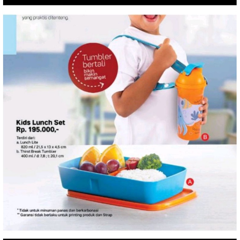 tempat bekal anak Tupperware / kids lunch set tupperware