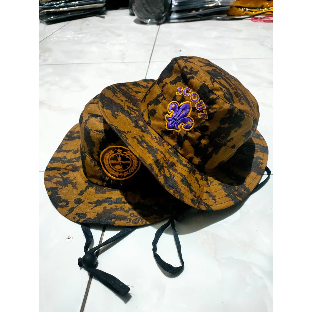 Topi Rimba Pramuka Scout Loreng