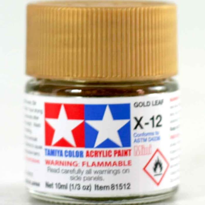 Diton Clear Doff - Paket Starter - Isopropyl Alcohol Tamiya Acrylic X-12 Gold Leaf ( Cat Gundam