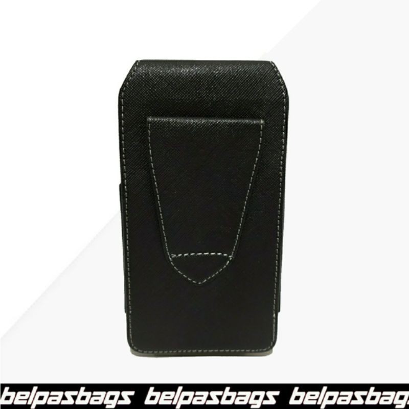 DOMPET SARUNG HP PINGGANG KULIT SINTETIS PRIA 2 SLOT 02