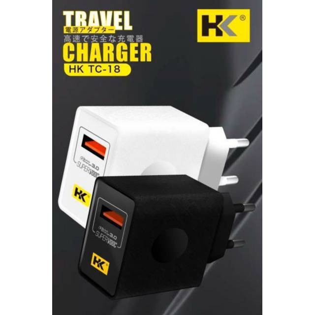 CHARGER FAST CHARGING / VOOC /CHARGER TYPE-C QUICK CHARGER HK TC-18 3.0A