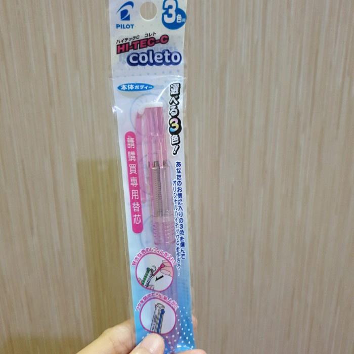 

Hemat Pilot Hi-Tec-C Coleto Isi 3 Hemat