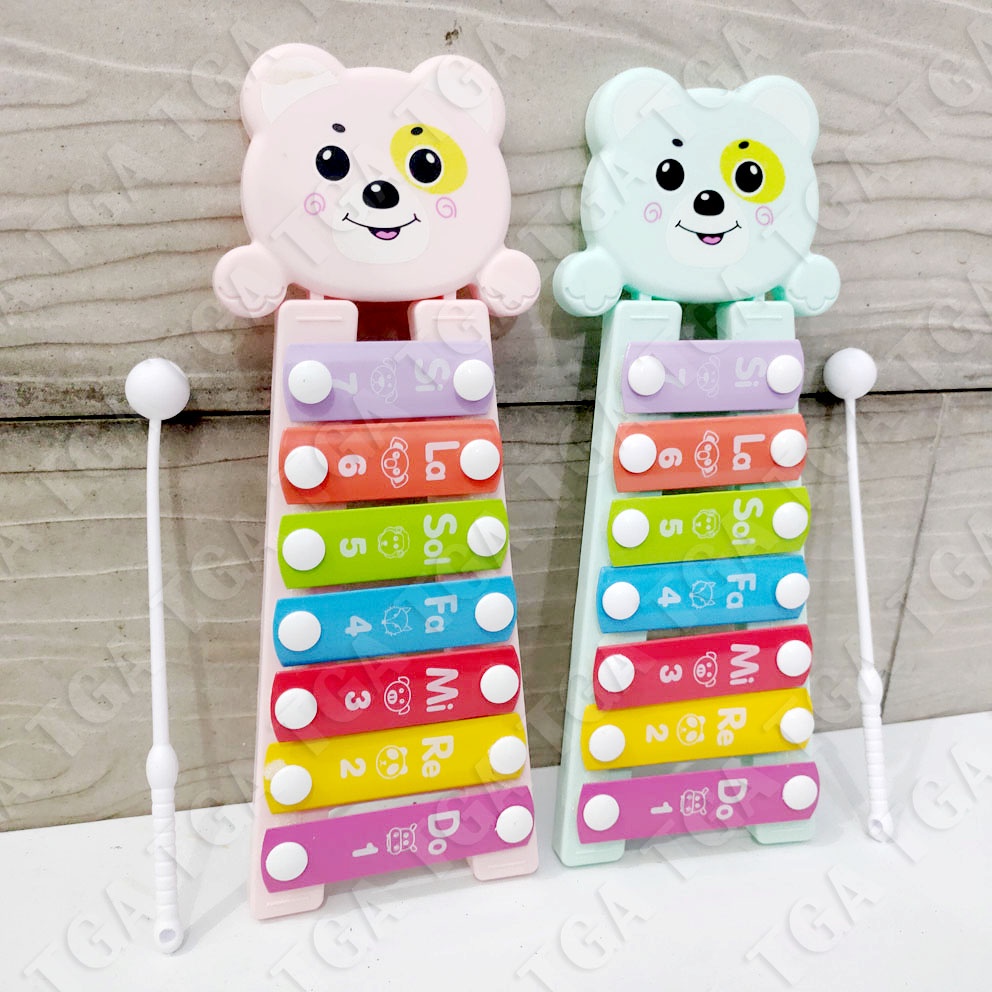 Xylophone Bear Mainan Alat Musik Kolintang Anak