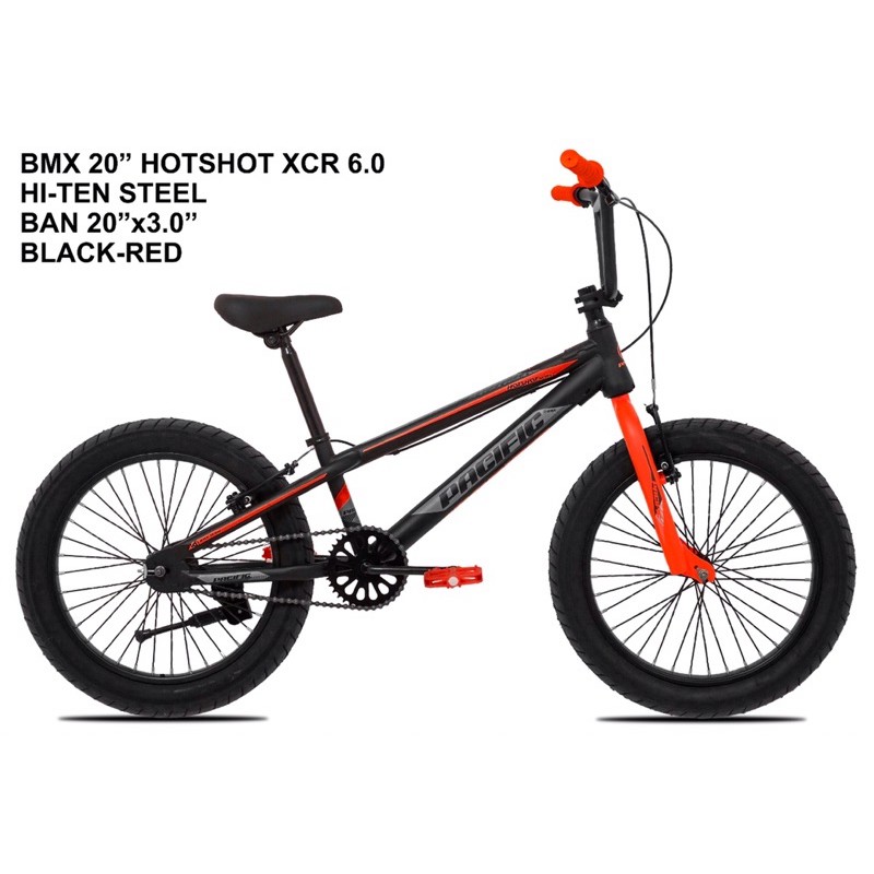 Sepeda bmx 20 pacific hotshot xcr 6.0 ban 3.0