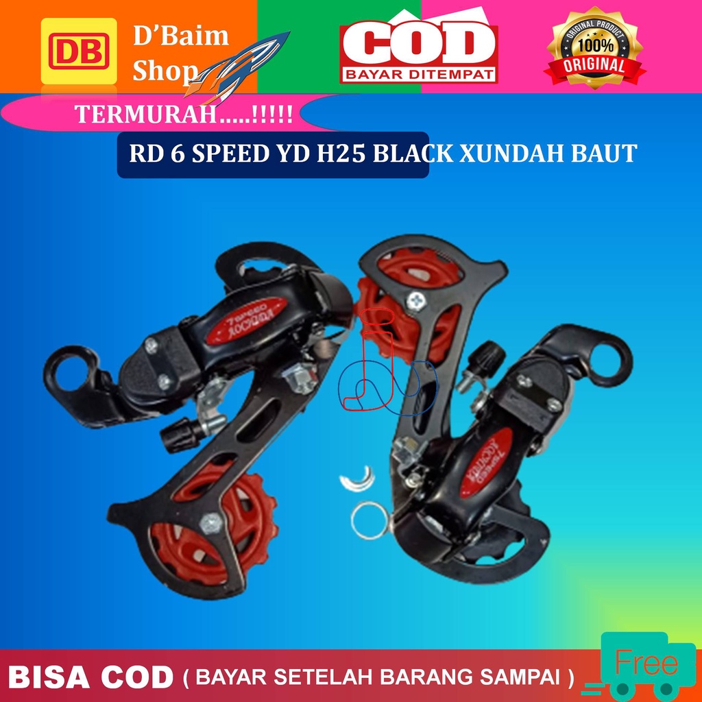 RD 6 SPEED YD H25 BLACK XUNDAH BAUT