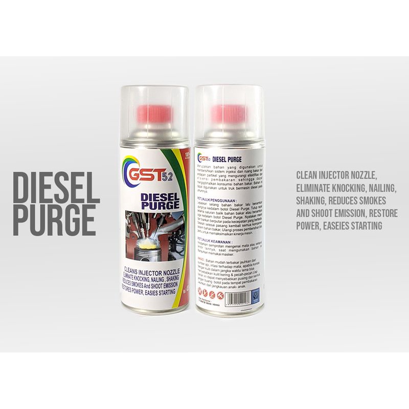 Diesel Purge Gst52 400ml Cairan Pembersih Injector Nozzle Purging Diesel