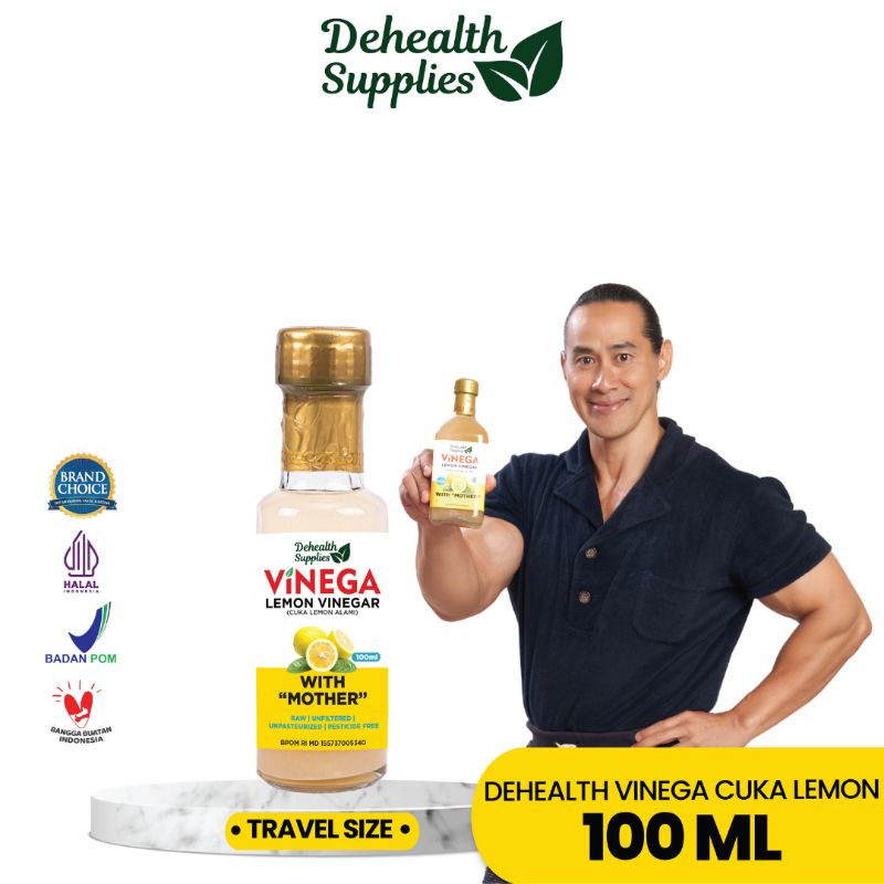 

Dehealth Supplies Finega Cuka Lemon 100ml (Botol Kaca)