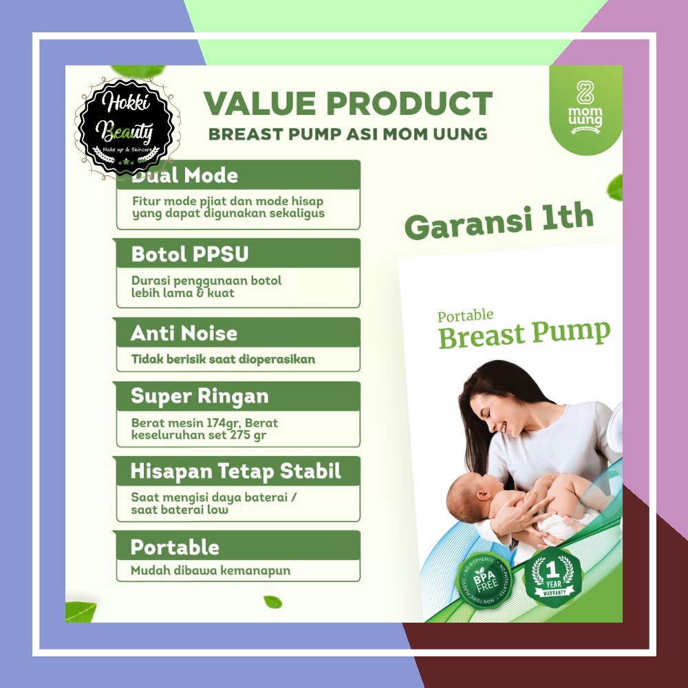 MOM UUNG POMPA ASI PORTABLE / ELECTRIC BREAST PUMP