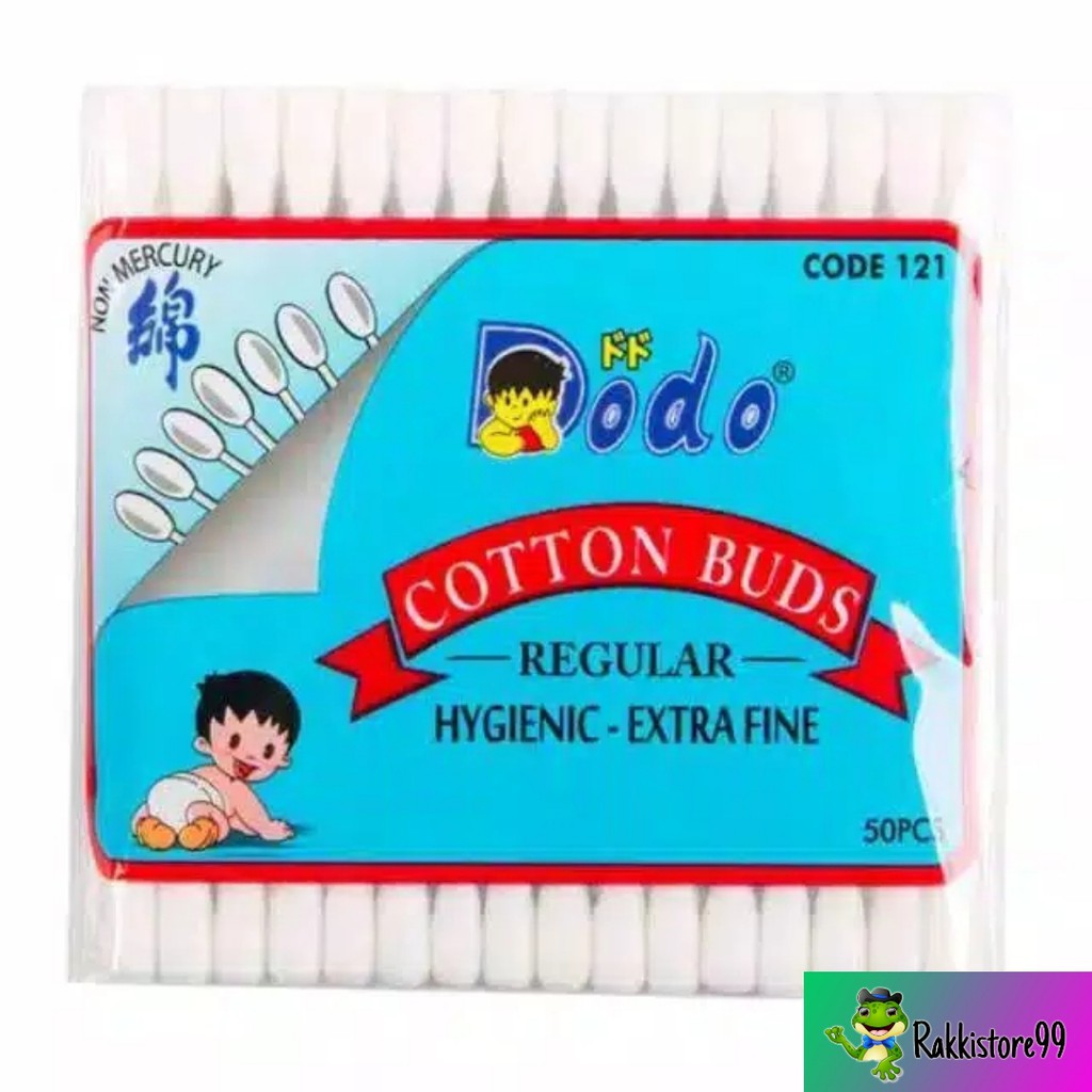 ❣️Rakkistore99❣️Dodo Cotton Bud 50s Regular Kode 121 / 122 / 123 (Korek Kuping Perawatan Telinga Bayi)