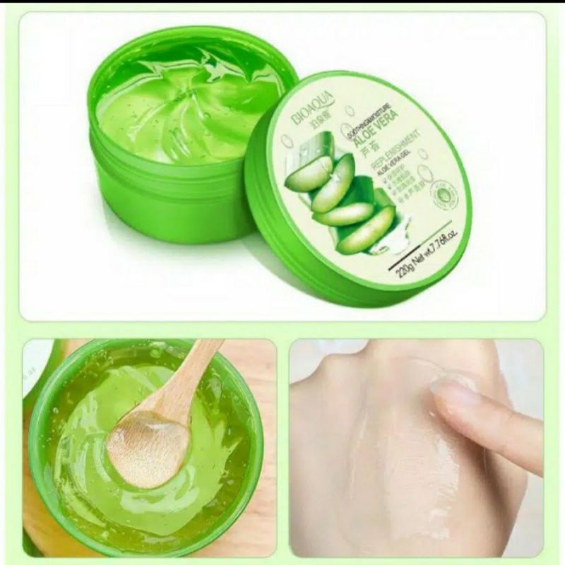 [JAR 220ml] Aloevera Soothing Gel Aloevera Gel Kosmetik Skincare Make Up Makeup