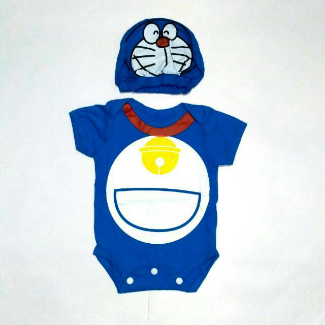 SALE ! Baju Jumper Bayi Baby Kostum Karakter Doraemon Lucu Perempuan Laki Laki Murah