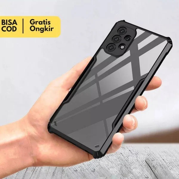 Anti Shocking Samsung A22 4G 6.4 A22 5G A13 4G Hardcase List Hitam Acrylic Case