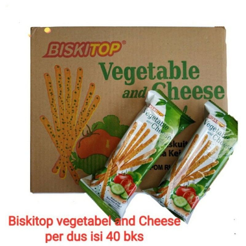 

DUS BISKITOP STICK VEGETABLE END CHEESE ISI 40 PCS