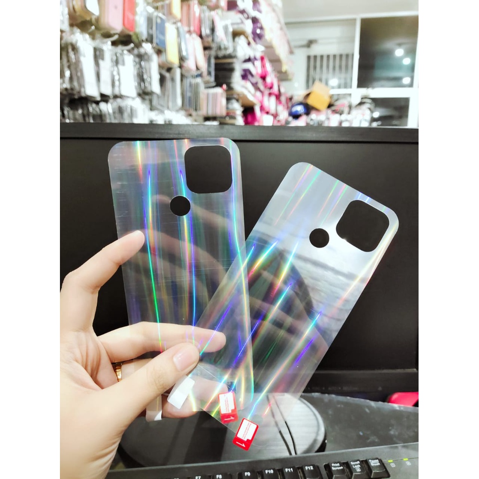 AGS Aurora Realme C20 6.5 Inch Garskin Sticker Anti Gores Aurora Pelindung Belakang Hp