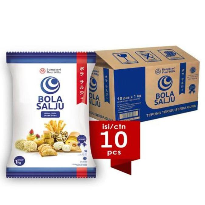 

TERMURAH BOLA SALJU Tepung Terigu Serba Guna 10 x 1 KG Kode 566
