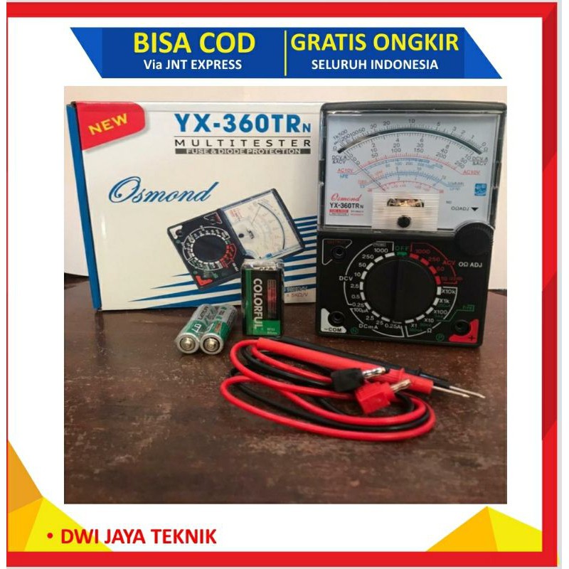 Multitester Multimeter Avometer Analog Osmond YX-360TRN FREE 1x