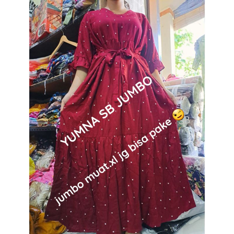DRESS BALI YUMNA BAJU BIG SIZE_BAJU JUMBO_DRESS JUMBO XXL