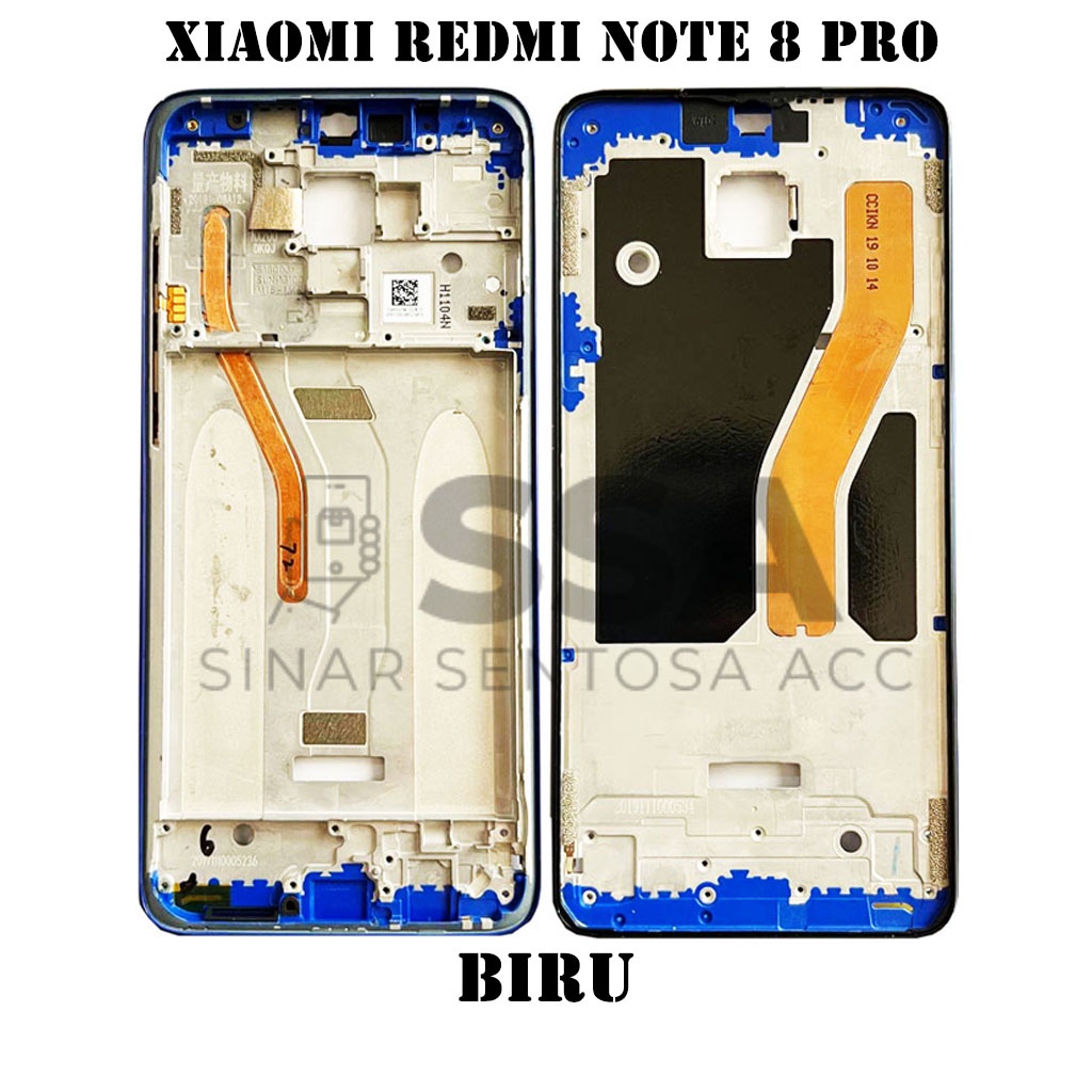 Tulang Tengah Middle Frame LCD Xiaomi Redmi Note 8 Pro Original 100% Tulang Casing Bezel Bezzel Bazel Handphone HP Ori Original Awet Murah Note8pro 8pro note8