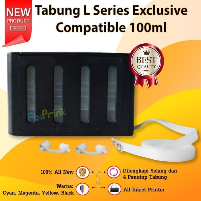 Tabung Infus 100ml Printer Canon iP2770 E500 E510 E600 E610 E560 E560R FPJNew687