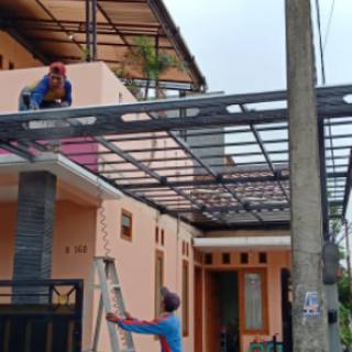 KANOPI BAJA RINGAN Atap Alderon Spandek Galvalum Taso KANOPI BAJA RINGAN Atap Alderon Spandek Galvalum Taso