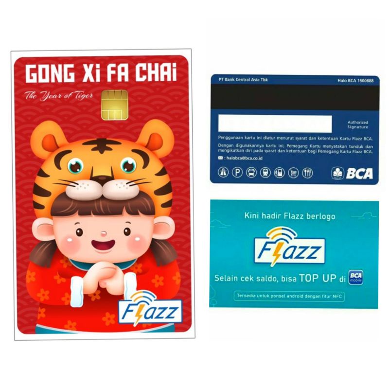 Flazz BCA Gen 2 /Gen2  IMLEK / CHINESE NEW YEAR EDITION 2022 ORI /Like eTOLL eMONEY Tapcash or Brizzi